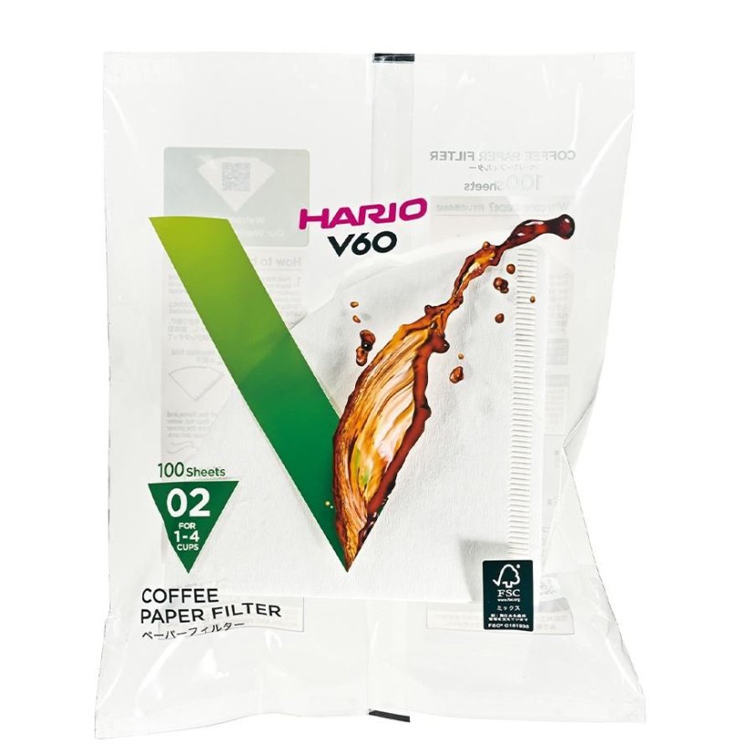 HARIO - Filtres papier blanc V60 02